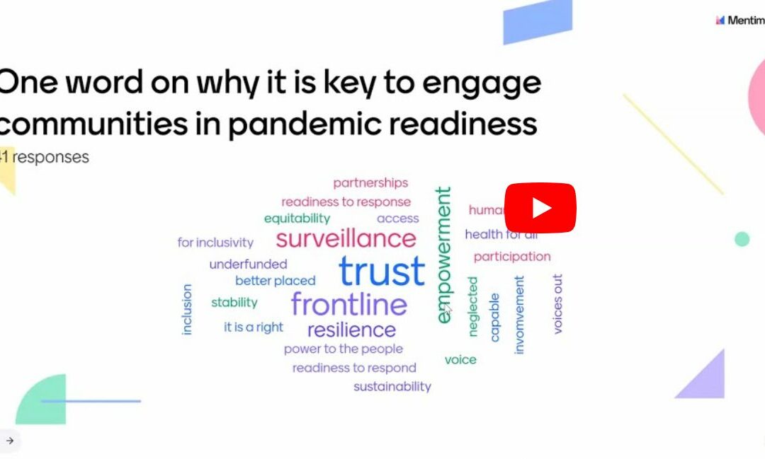 Rain or Shine 2024: Engaging Communities in Pandemic Governance